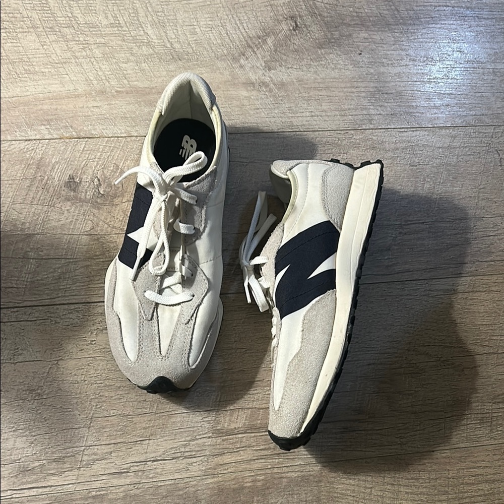 Men's White and Black Sneakers